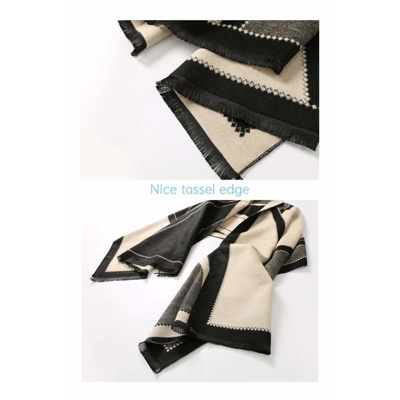 Winter Scarf Scarfs For Women, Cashmere Like Blanket Scarf Pashmina Shawls And🦏 - Picture 6 of 7